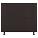 Ver imagem 5 de Kit Cabeceira e Baú Cama Box Casal Grace 140cm Suede Marrom - Desk Design