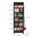 Ver imagem 3 de Armário Multiuso 2 Portas Bologna Q01 Preto - ADJ Decor