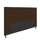 Ver imagem 4 de Cabeceira Cama Box King 195cm Suede Marrom