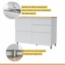 Ver mais imagens de Cozinha Modulada 100% Mdf 2 Peças Nesher Rainha Branco Marrom