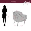 Ver imagem 5 de Poltrona Cadeira Decorativa Escritório Veneza Matrix Marrom