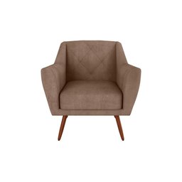 Poltrona Cadeira Decorativa Escritório Veneza Matrix Marrom - 2