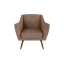 Ver imagem 2 de Poltrona Cadeira Decorativa Escritório Veneza Matrix Marrom