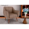 Poltrona Cadeira Decorativa Escritório Veneza Matrix Marrom - 4