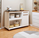 Ver imagem 1 de Balcão Chicago para Cooktop 4 Bocas 1 Porta e 1 Gaveta - Kaiki