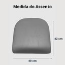 Ver imagem 7 de Kit 6 Cadeira Jantar Belize Assento Estofado Tecido Corino