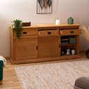 Ver imagem 6 de Balcão Aparador Madeira 3 Portas 3 Gavetas Savona