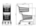 Ver imagem 2 de Kit 04 Carrinhos de Compras Supermercado Lojas Reforçado 90l