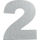 Ver imagem 1 de Número Residencial em Alumínio Composto Escovado 125mm Nº 2 - Pr3001/2 - Pincéis Atlas Pinceis Atlas