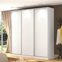 Ver imagem 1 de Guarda-Roupa 3 Portas de Correr 3 Gavetas Lumina Branco