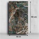 Ver imagem 5 de Placa Revestimento Flexível Mármore Grande de Parede Decorativo Lavável - 90x50cm Autocolante