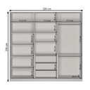 Ver imagem 4 de Guarda-Roupa Casal com Espelho 3 Portas de Correr Rc3003