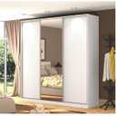 Ver imagem 1 de Guarda-Roupa 3 Portas de Correr 1 com Espelho 3 Gavetas Lumina Branco