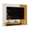 Ver imagem 4 de Painel para Tv Ate 50 Polegadas Ripado 2 Prateleiras Nando Cedro Bali Dj Móveis