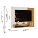 Ver imagem 2 de Painel para Tv Ate 50 Polegadas Ripado 2 Prateleiras Nando Cedro Bali Dj Móveis