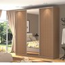 Guarda-Roupa Casal com Espelho 3 Portas de Correr Rc3003 - 1