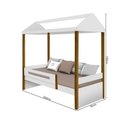 Ver imagem 3 de Cama Solteiro Sara Branco Mel com LED e Colchão