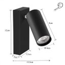 Ver imagem 6 de Arandela Direcionável Estilo Spot Preto Mr11 Quarto Lup84