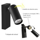 Ver imagem 4 de Arandela Direcionável Estilo Spot Preto Mr11 Quarto Lup84