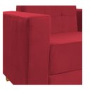 Ver imagem 5 de Poltrona Decorativa Denver Suede Vermelho - Doce Sonho Móveis