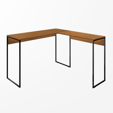 Mesa de Escritório em L Home Office Start 118x90cm Estilo Industrial Savana - Desk Design