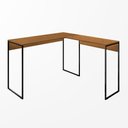 Ver imagem 1 de Mesa de Escritório em L Home Office Start 118x90cm Estilo Industrial Savana - Desk Design