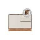 Ver imagem 3 de Kit Cozinha Modulada 3 Peças Versalis 1 Nicho + 1 Balcão + 1 Complemento C3p195 Freijó Cinza