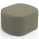 Ver imagem 7 de Kit 2 Puffs Decorativos Orgânico para Living Quarto 70cm Doha W01 Bouclê Verde Oliva - Lyam Decor