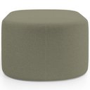 Ver imagem 3 de Kit 2 Puffs Decorativos Orgânico para Living Quarto 70cm Doha W01 Bouclê Verde Oliva - Lyam Decor
