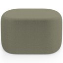 Ver imagem 6 de Kit 2 Puffs Decorativos Orgânico para Living Quarto 70cm Doha W01 Bouclê Verde Oliva - Lyam Decor