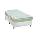 Ver imagem 1 de Cama Box Solteiro Colchão Espuma Castor D33 Sleep Max + Base CRC Courano White(88x188)