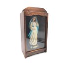 Ver imagem 1 de Capela Oratório De Madeira com Vidro para Imagem De Santo até 30 Cm