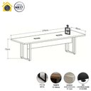 Ver imagem 3 de Mesa de Reunião Retangular F5 Office Industrial sem Gavetas 270cm Preto F5
