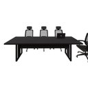 Ver imagem 4 de Mesa de Reunião Retangular F5 Office Industrial sem Gavetas 270cm Preto F5