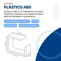 Suporte de Cabos: Liberdade para Sua Mesa! Kit com 8 Organizadores- Branco - 2