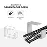Suporte de Cabos: Liberdade para Sua Mesa! Kit com 8 Organizadores- Branco - 3