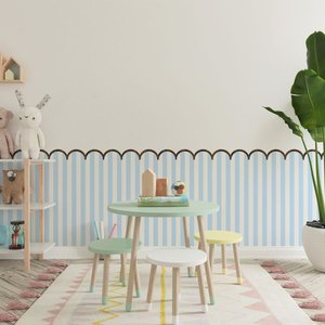 Kit 10 Meia Parede Cerquinha Moldura de Madeira Infantil