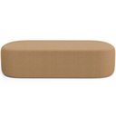 Ver mais imagens de Cabeceira Cama Box Casal 195cm Lanna com Puff Recamier Doha W01 Bouclê Mostarda - Lyam Decor