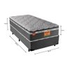 Cama Box com Colchão Solteiro Americano Molas Ensacadas Maranello Firme Fortezza 96x203 - 3