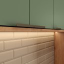 Ver mais imagens de Armário de Cozinha Aéreo Modulado 100% MDF 3 Portas 120cm Princess Yescasa Freijó/Verde Sálvia