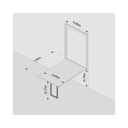 Ver imagem 7 de Conjunto de Mesa Dobrável Retrátil 1,40 Branco/Noronha Inox + 2 Cadeiras Eiffel Slim - Preto