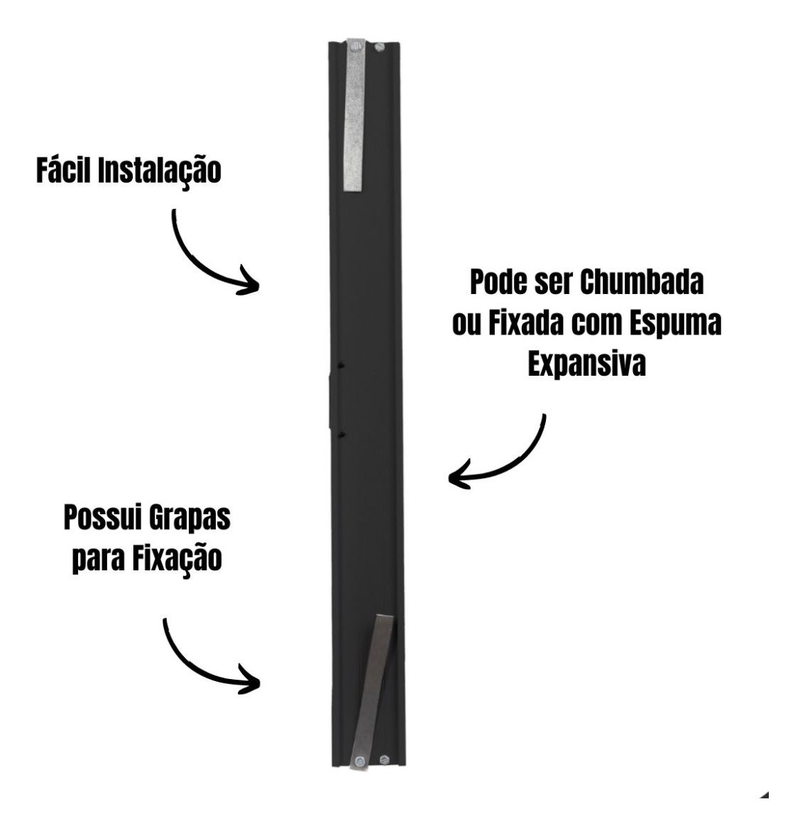 Vitro Janela Alumínio em Policarbonato 60x60 Branco ou Preto - 4