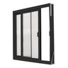 Vitro Janela Alumínio em Policarbonato 60x60 Branco ou Preto - 1