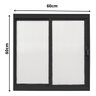 Vitro Janela Alumínio em Policarbonato 60x60 Branco ou Preto - 3