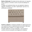 Ver imagem 5 de Cabeceira para Cama Box Estofada Solteiro 90 Cm Suede Madri:bege