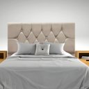 Ver imagem 2 de Cabeceira para Cama Box Estofada Solteiro 90 Cm Suede Madri:bege