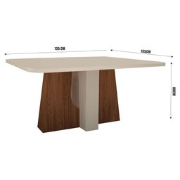 Sala de Jantar 135x135 8 Cadeiras Magic Bom Pastor - 4