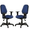 Kit com 2 Cadeiras de Escritório Internauta Premium martiflex AZUL - 1