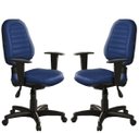 Ver imagem 1 de Kit com 2 Cadeiras de Escritório Internauta Premium martiflex AZUL