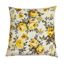 Ver imagem 2 de Almofadas Cheias para Sofá Impermeável Floral Amarela Cinza Kit 2 45CMX45CM